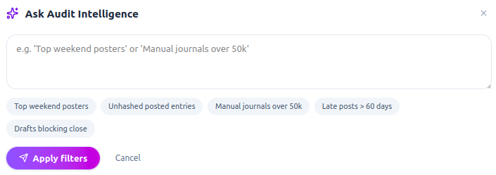 Ask the audit trail.