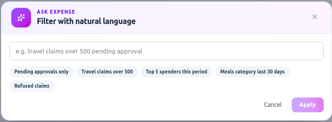 Ask, don't filter.